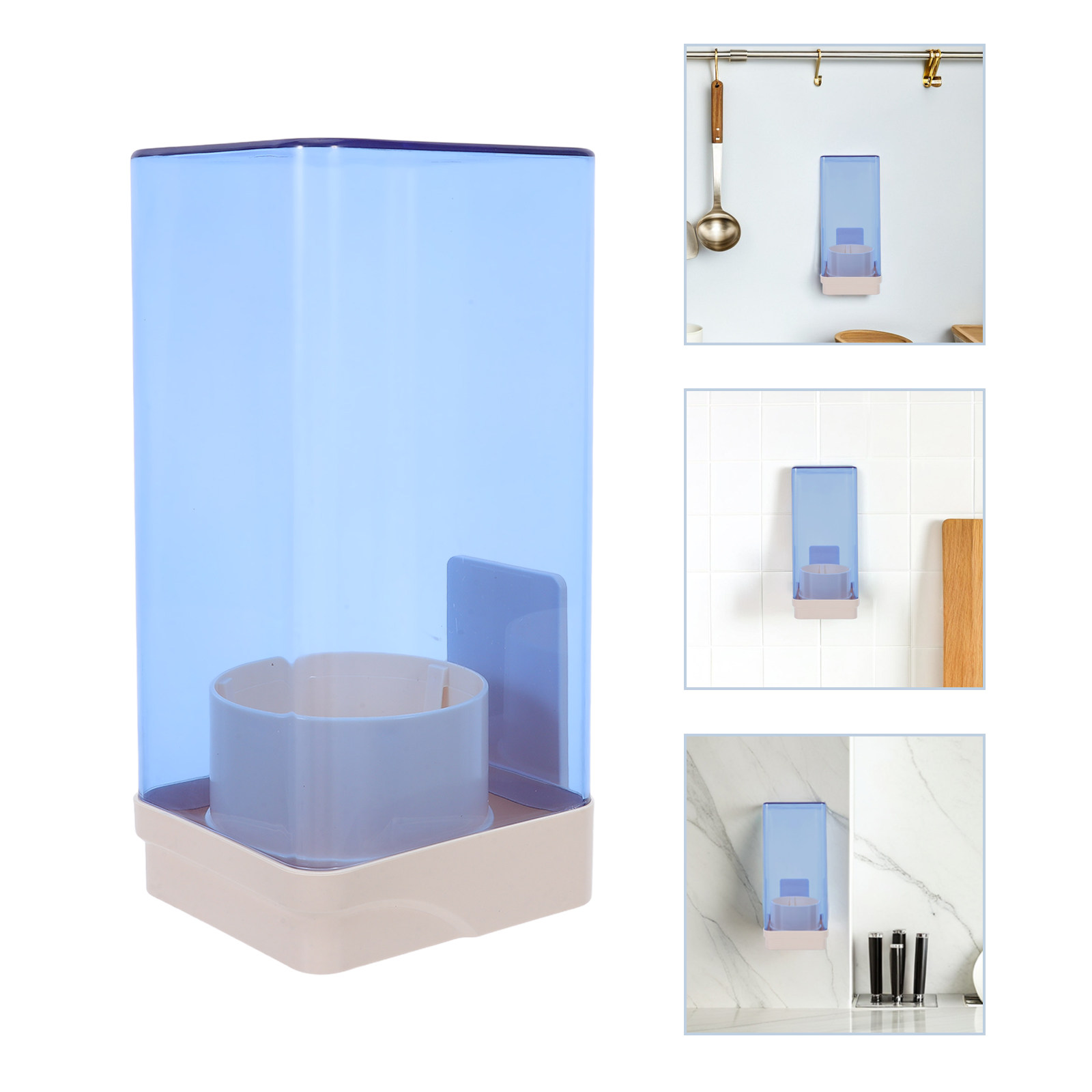 Home Office Wallpaper - Einweg-Pappbecherhalter mit transparenter Staubschutzabdeckung zur Wandmontage