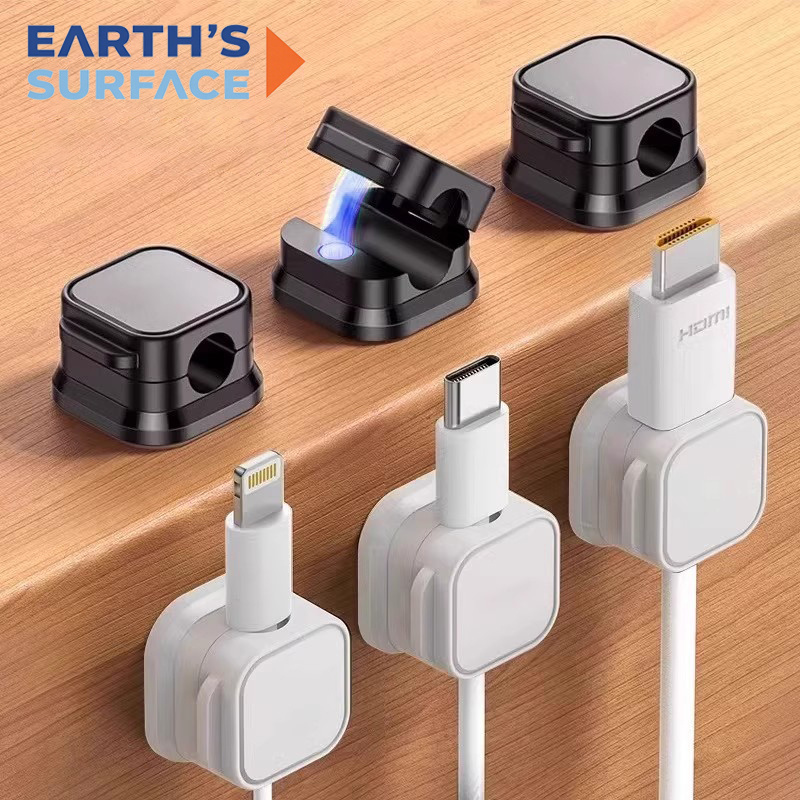 Home Office Jobs - Magnetischer Kabelclip, Kabelhalter mit Klebefläche, Kabelorganisator
