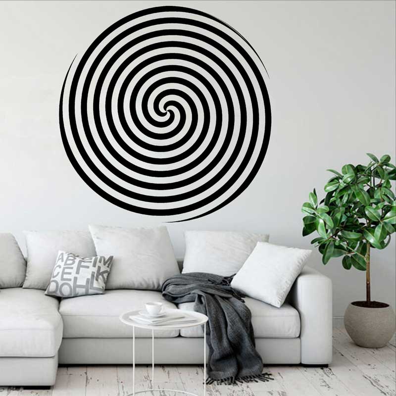 Home Office Wallpaper - Kreis Design Spirale Vision Wand Aufkleber