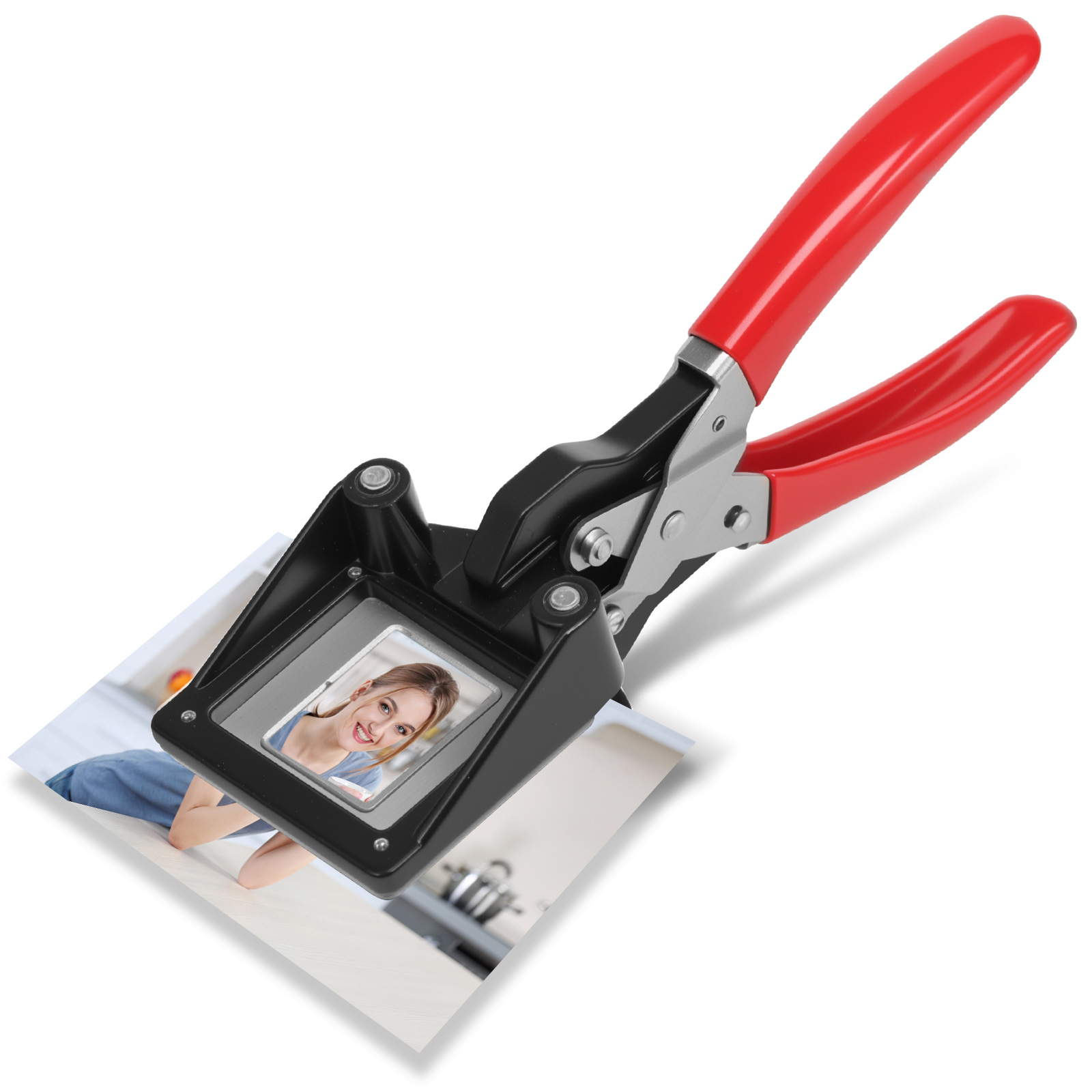 Home Office Passport - Handheld-Passport-Fotoschneider, 3 x 4 cm/2,5 x