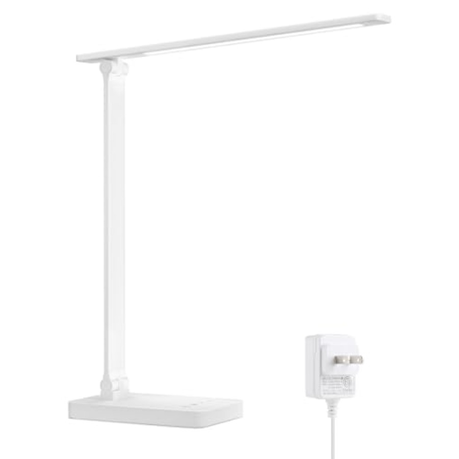Desk Lamp Led - LED-Schreibtischlampe, Metall-Tischleuchte 9,5W 800lm, Beste Arbeitslampe,