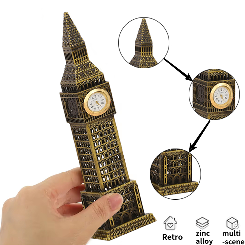 Home Office London - Hochwertiges Souvenir der ikonischen Big-Ben-Statue in