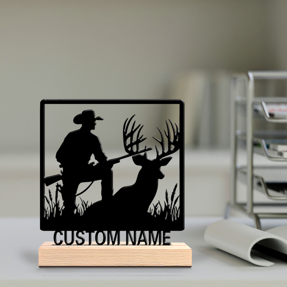Home Office Industrial Style - 1 Stück Neues Design Personalisierte Hirsch-Metallstatue
