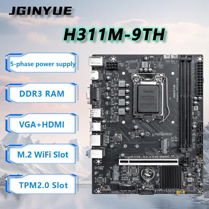 Home Office Budget - JGINYUE H110 Motherboard unterstützt Intel 8./9.