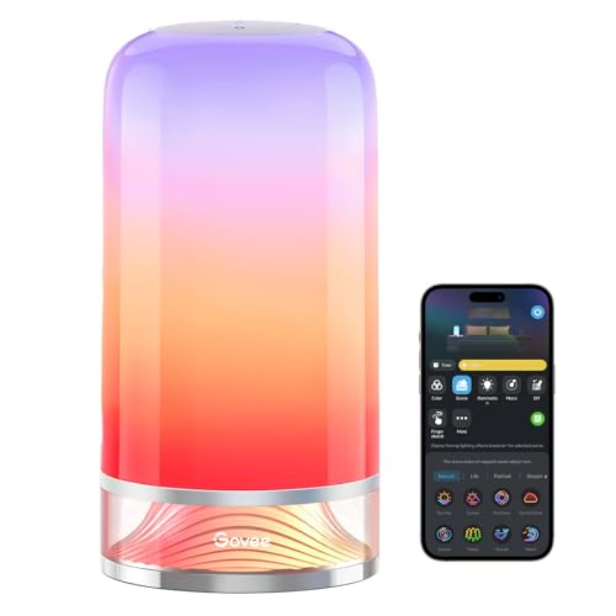 Desk Lamp Led - RGBIC Smart Tischlampe 2, Touch-Nachttischlampe Kleine