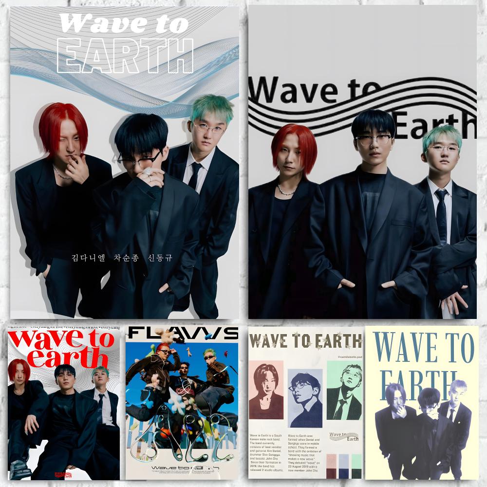 Home Office Wallpaper - Band Wave To Earth Poster Hochwertige