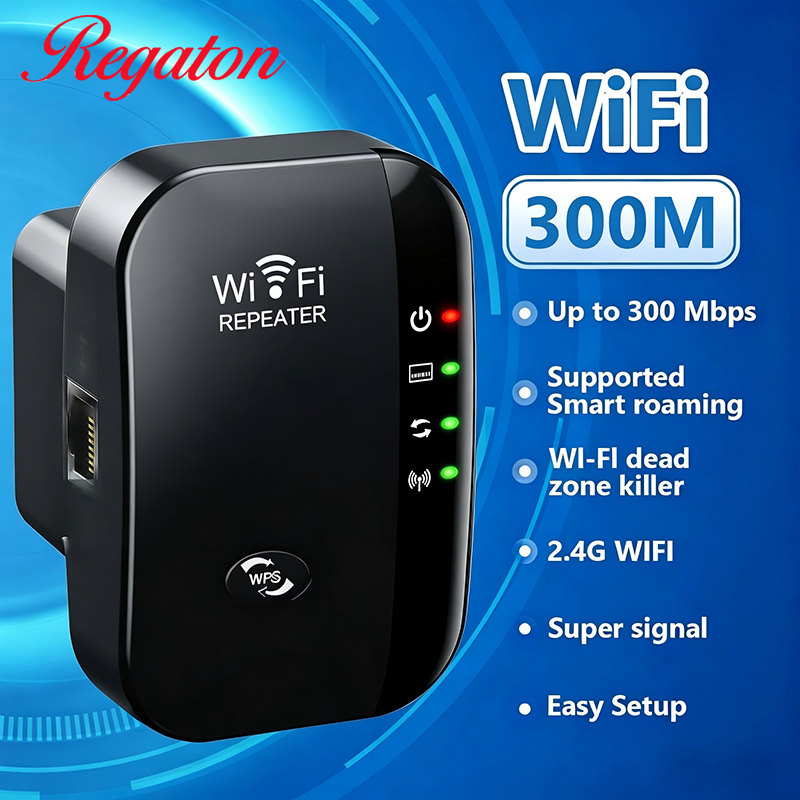 Home Office Jobs - Kabelloser 300M 2,4GHz WLAN-Reichweitenverstärker, Starker Signalverstärker