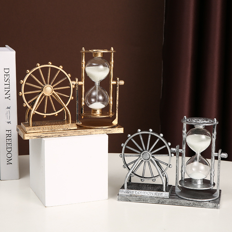 Home Office London - Kreative London Eye Riesenrad Sanduhr Vintage