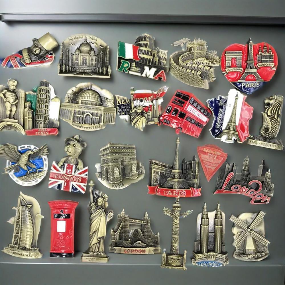 Home Office London - Metall-Kühlschrankmagnet, Kühlschrank, USA, Alaska, New York,