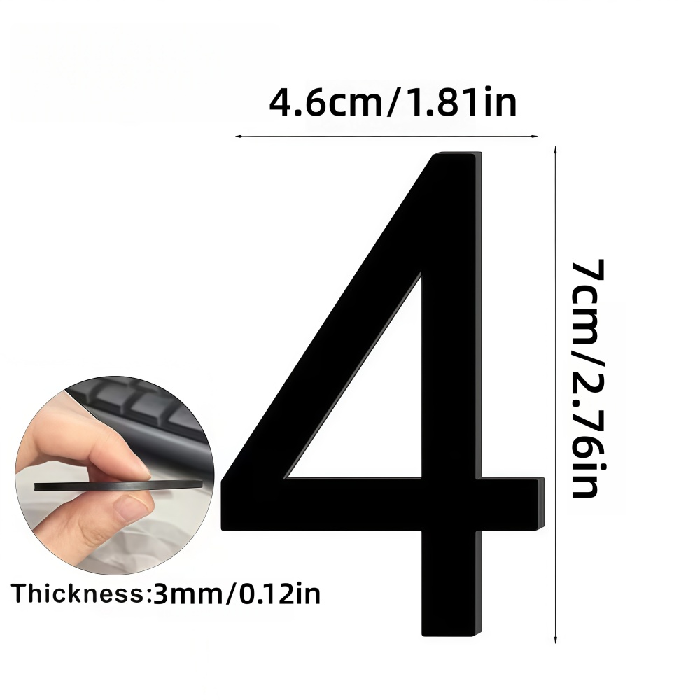 1 Stück 3D-Hausnummernschild,  – Home Office Number Bewertung und Preis
