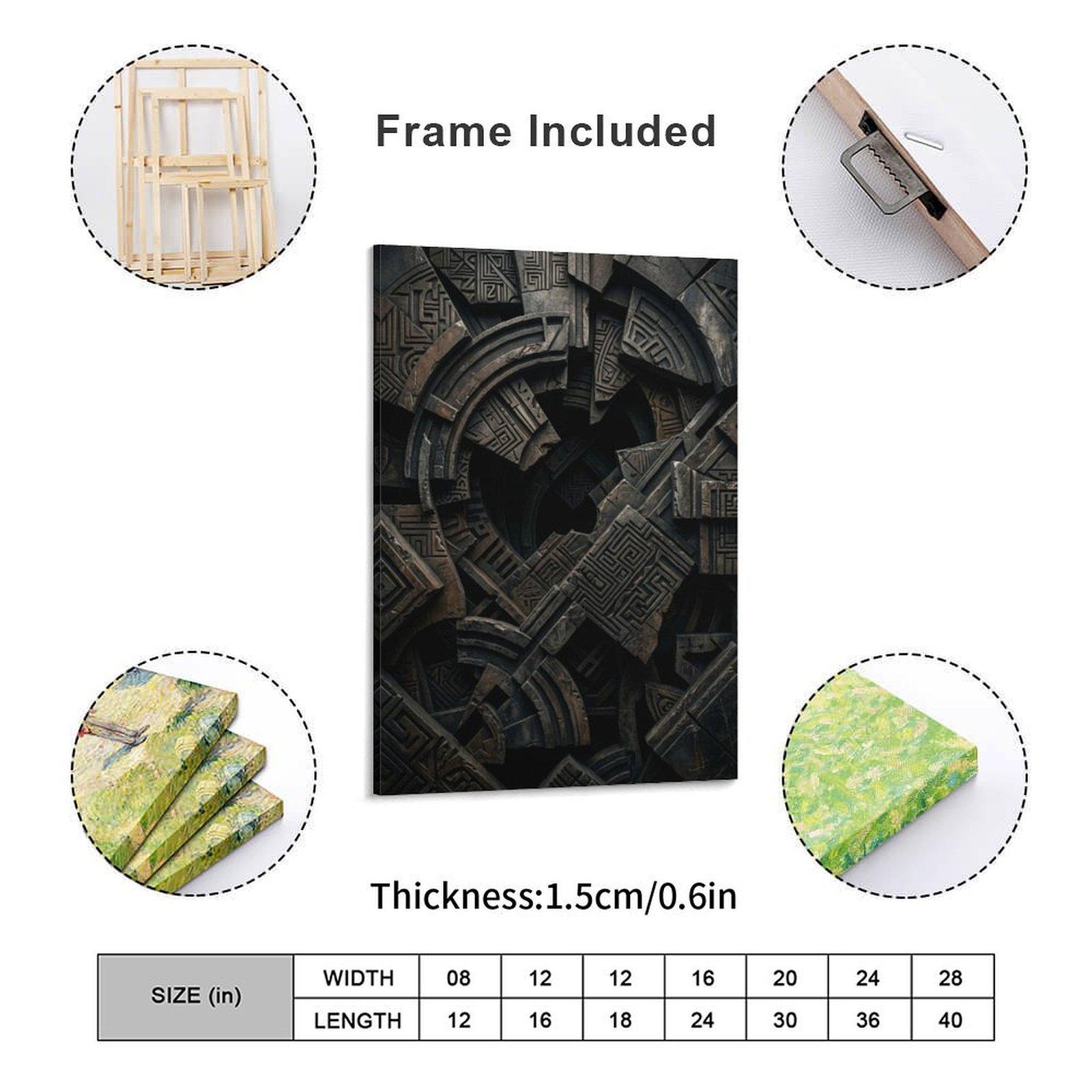 1 Stück rahmenlose bedruckte L – Home Office Industrial Style Bewertung und Preis