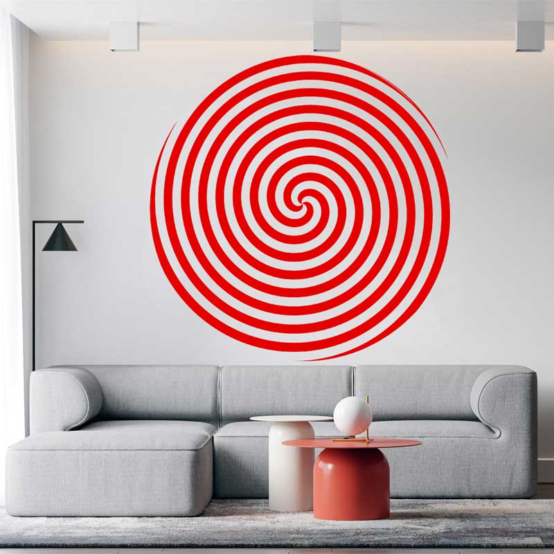 Kreis Design Spirale Vision Wa – Home Office Wallpaper Bewertung und Preis