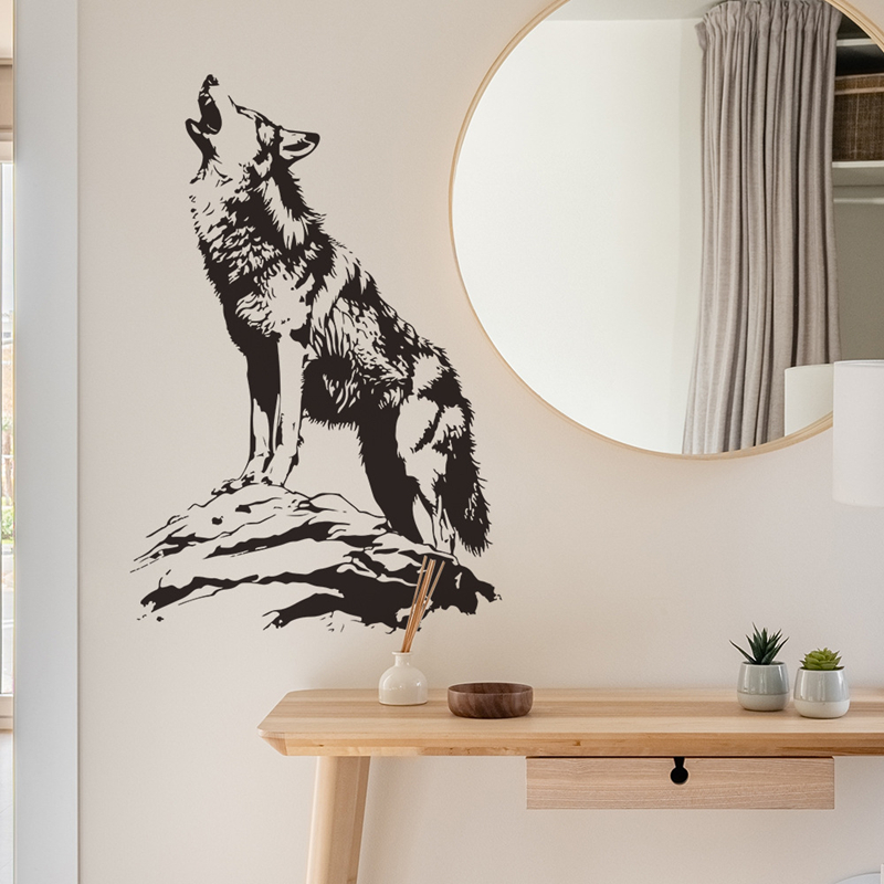 Tierposter, 3D-Wandaufkleber „ – Home Office Wallpaper Bewertung und Preis