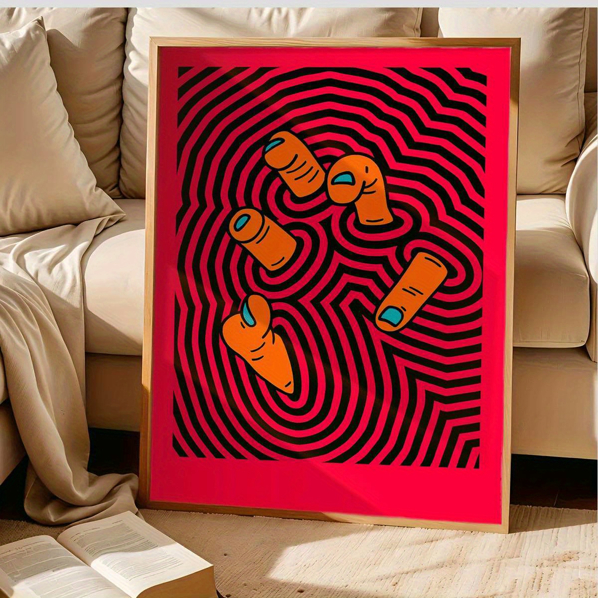 Moderne abstrakte Fingerkunst- – Home Office Youtube Bewertung und Preis