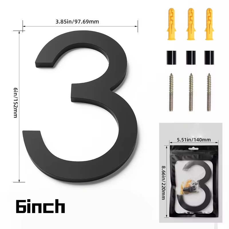1 Stück schwarze schwimmende H – Home Office Number Bewertung und Preis