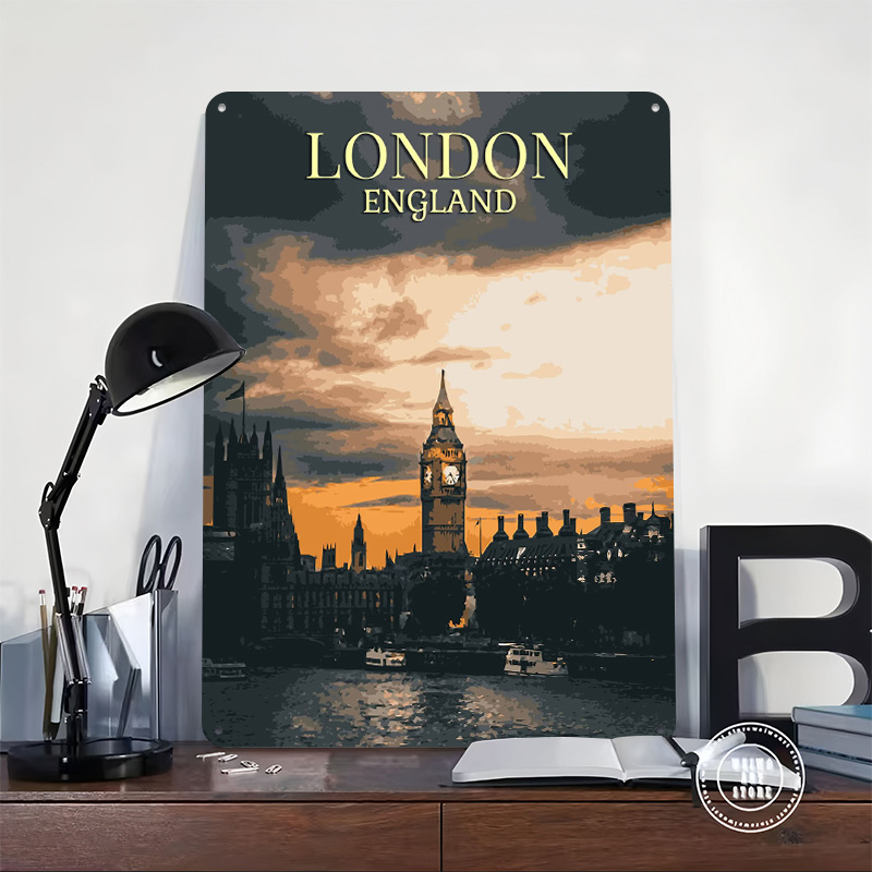 Vintage London Weißblech-Poste – Home Office London Bewertung und Preis