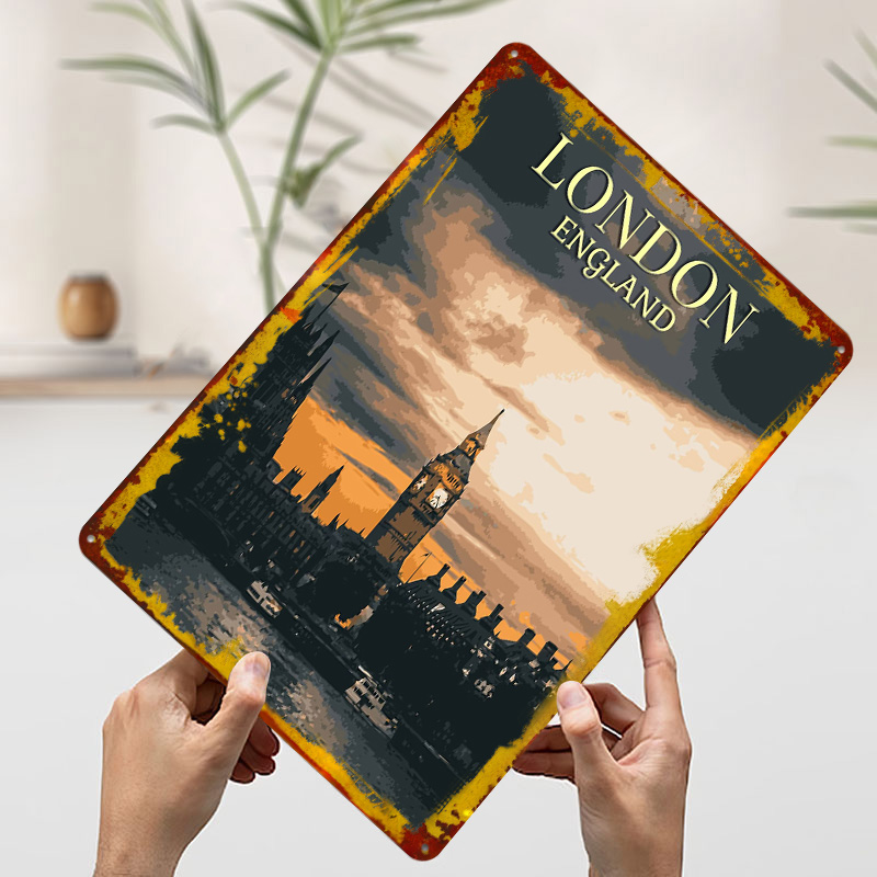 Vintage London Weißblech-Poste – Home Office London Bewertung und Preis