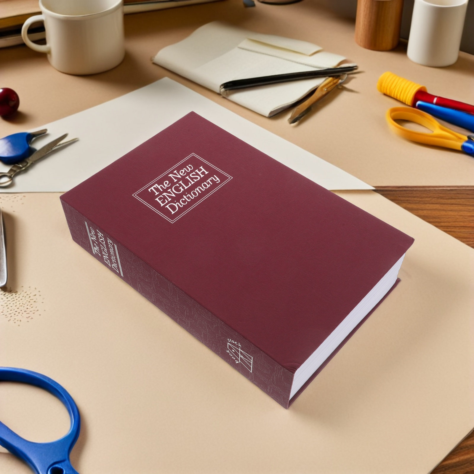 Roter, buchförmiger Tresor mit – Home Office Passport Bewertung und Preis
