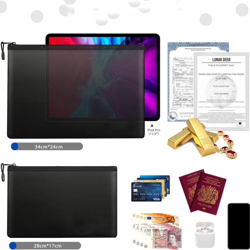 Feuerfeste Dokumententasche, w – Home Office Passport Bewertung und Preis