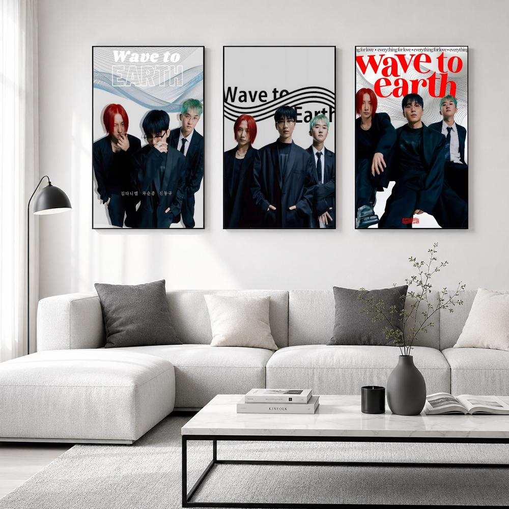 Band Wave To Earth Poster Hoch – Home Office Wallpaper Bewertung und Preis