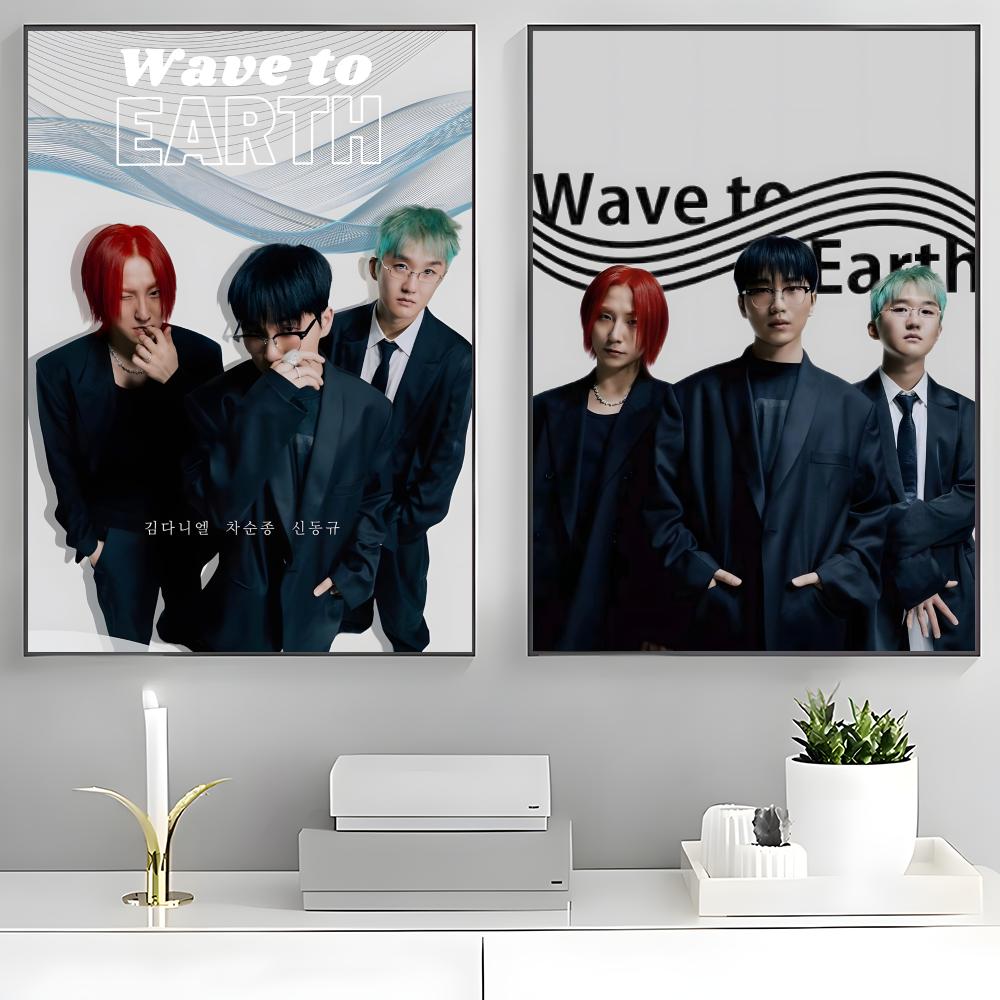 Band Wave To Earth Poster Hoch – Home Office Wallpaper Bewertung und Preis