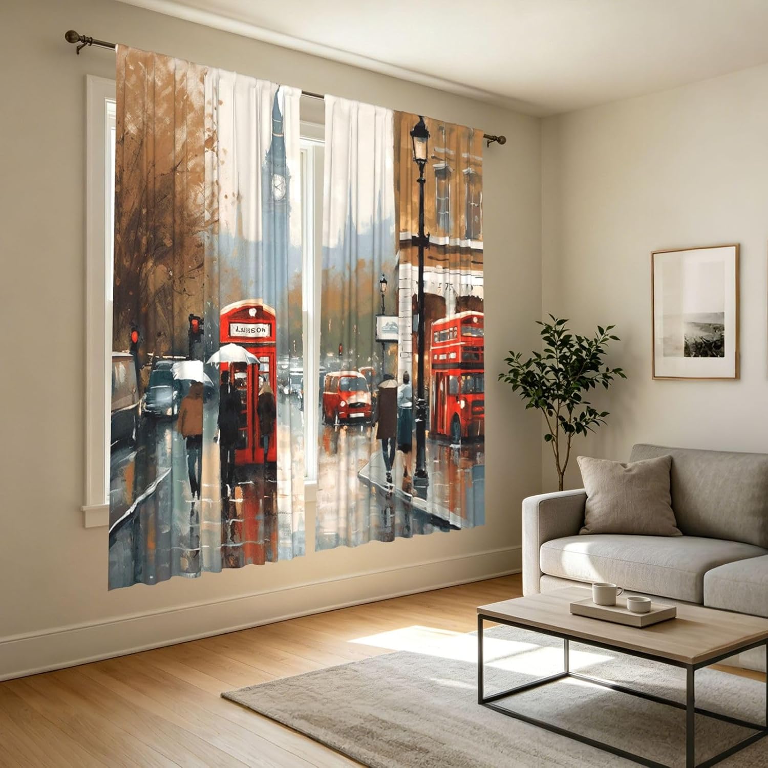 Vintage London Street Art Vorh – Home Office London Bewertung und Preis