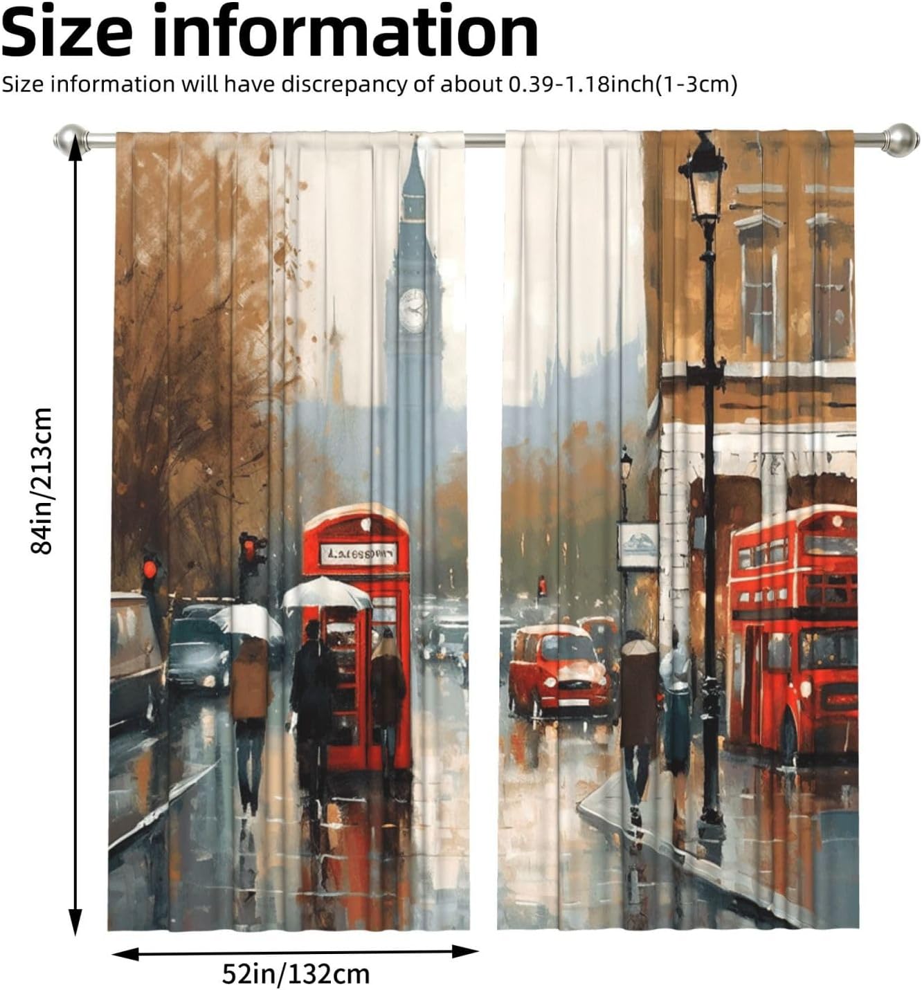 Vintage London Street Art Vorh – Home Office London Bewertung und Preis