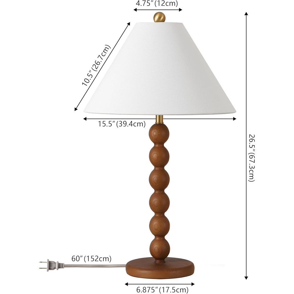 Tischlampe aus natürlichem bra – Desk Lamp Led Bewertung und Preis
