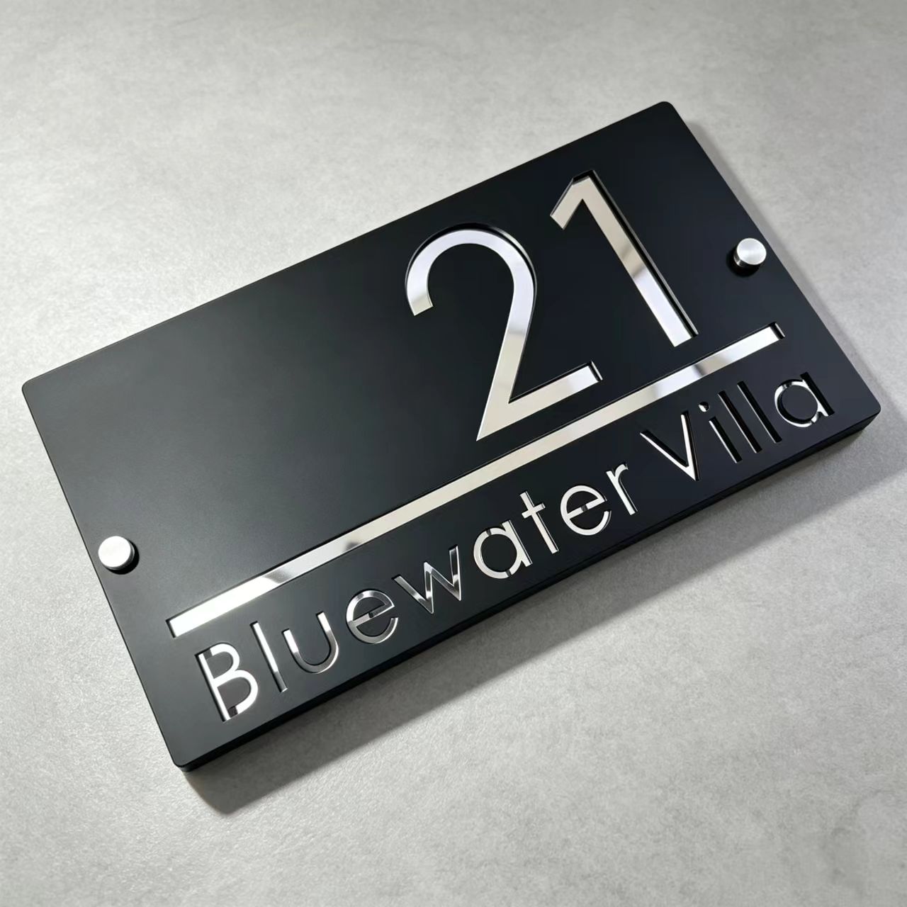 Maßgefertigte Acryl-Laserschni – Home Office Number Bewertung und Preis
