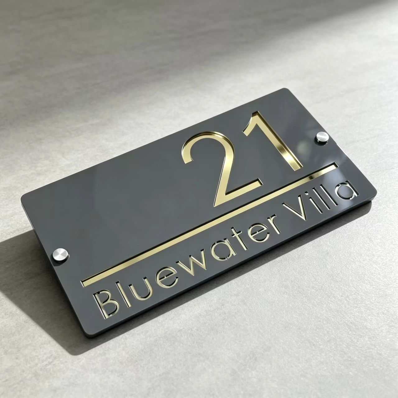 Maßgefertigte Acryl-Laserschni – Home Office Number Bewertung und Preis
