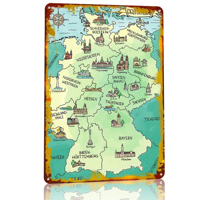 Aquarell Deutschland Karte Per – Home Office Deutschland Bewertung und Preis