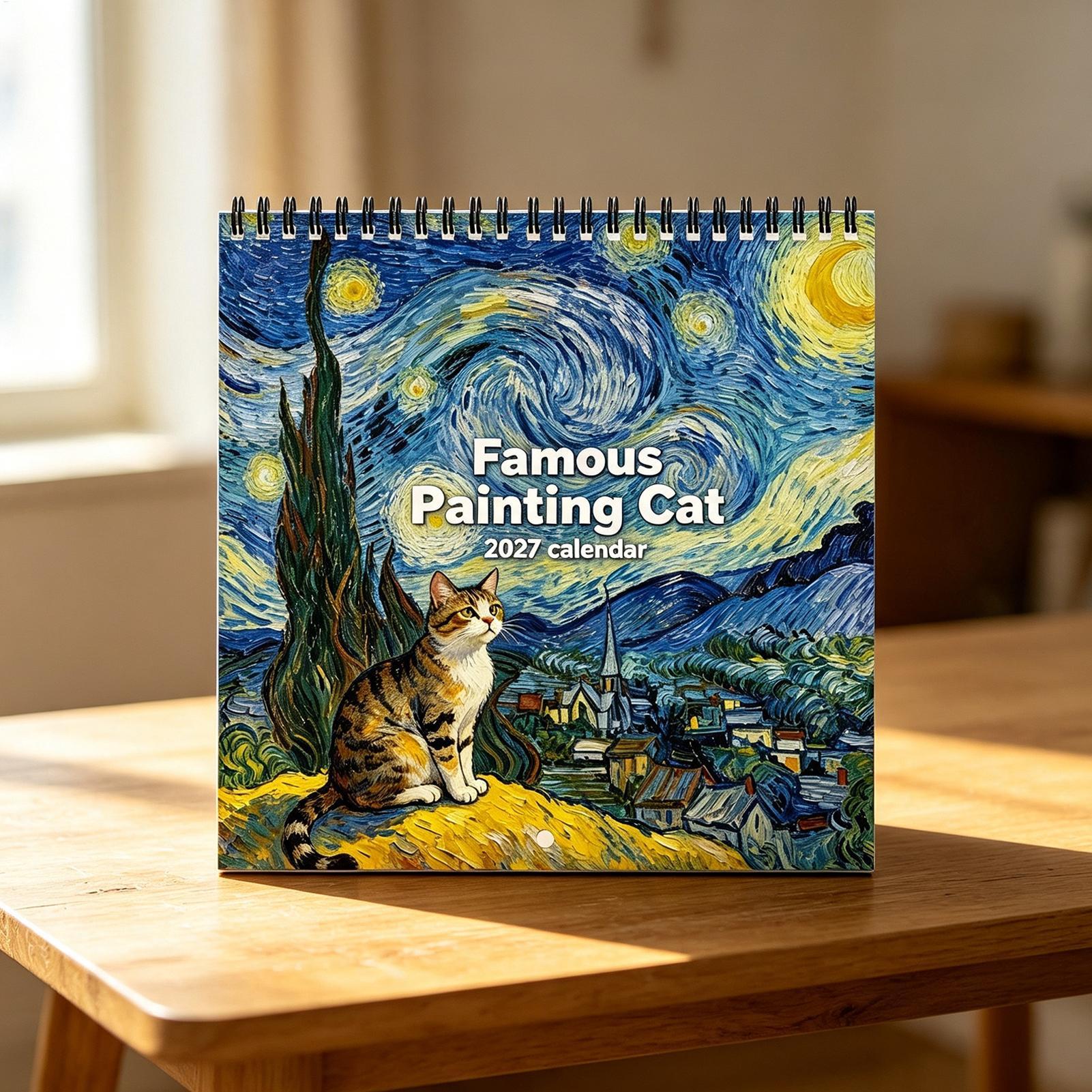 2027 Wandkalender mit Katzen-  – Home Office Wallpaper Bewertung und Preis
