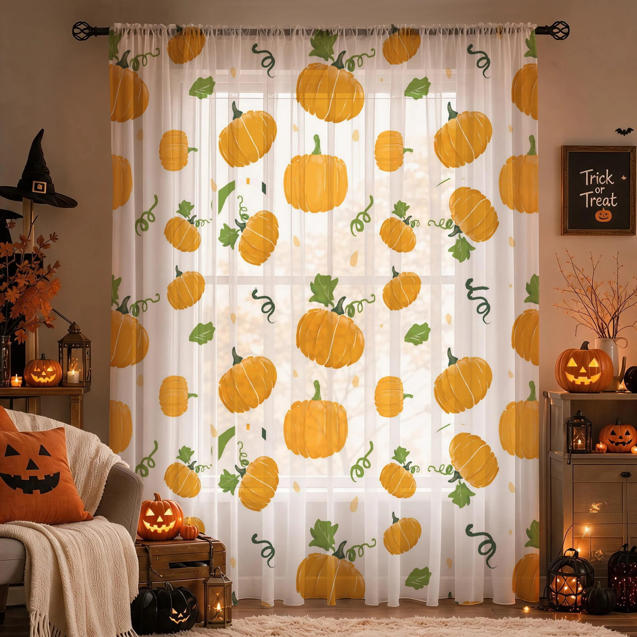 Halloween-Gardine mit Schlauch – Home Office Youtube Bewertung und Preis