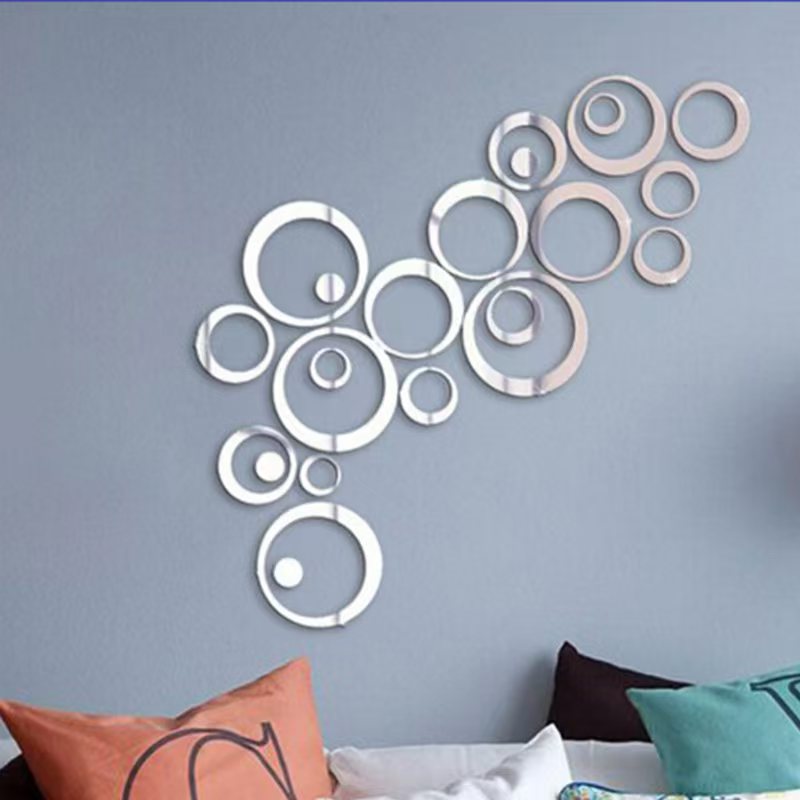 24 Stück kreisförmige Spiegel- – Home Office Wallpaper Bewertung und Preis