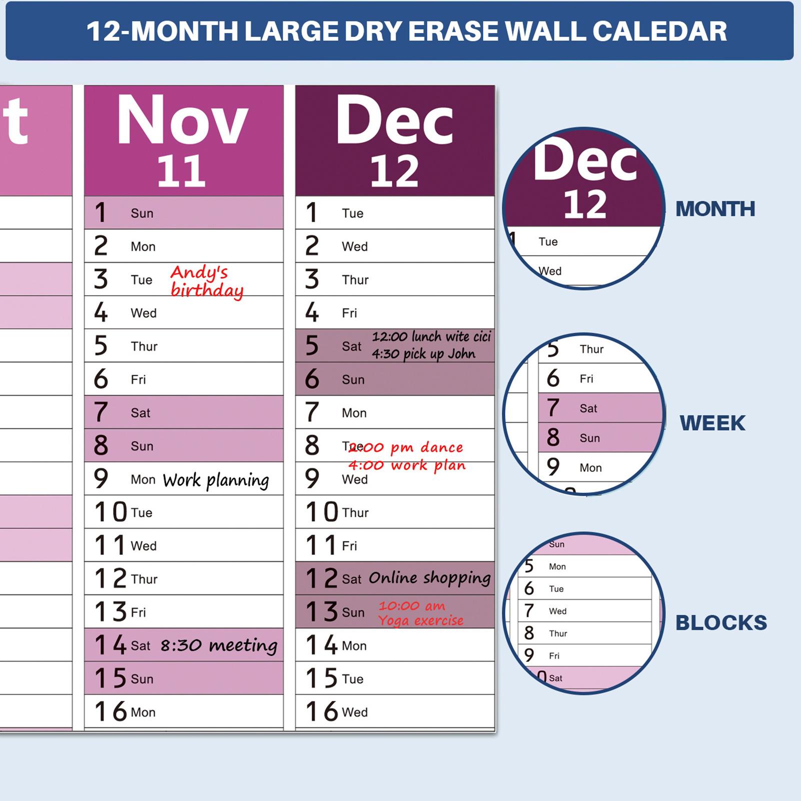 Englischer Wandkalender 2025,  – Home Office Wallpaper Bewertung und Preis